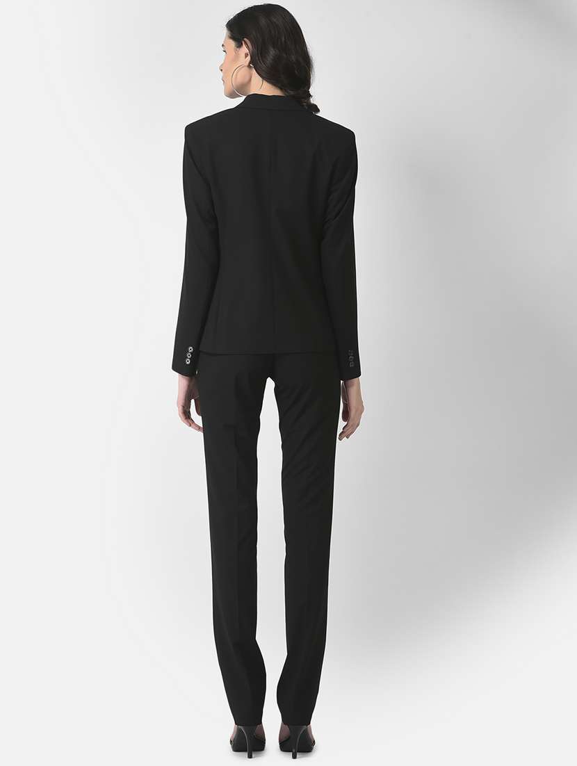 solids black suit set - 19178472 - Standard Image - 3