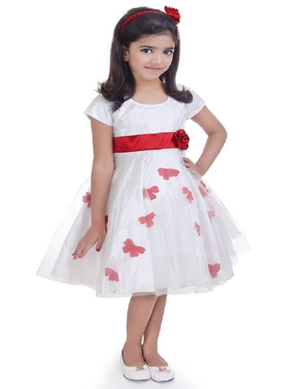 girls round neck sleeveless frock