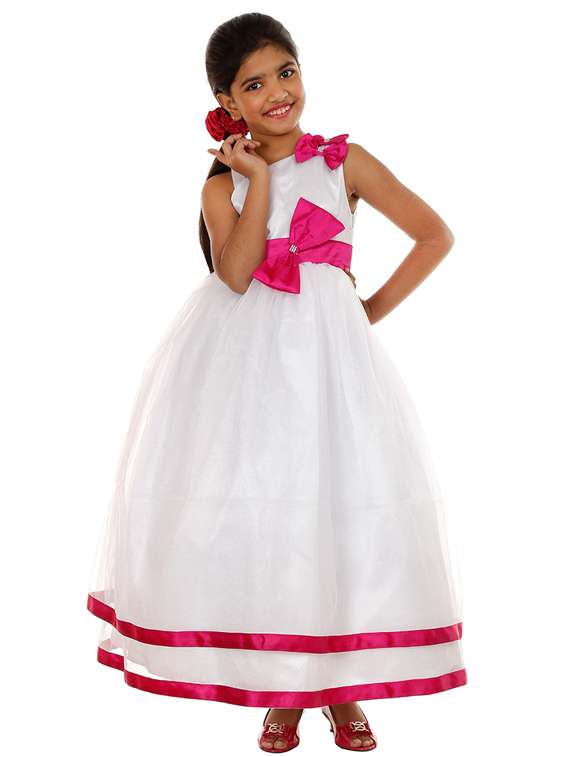 girls asymmetric neck sleeveless frock