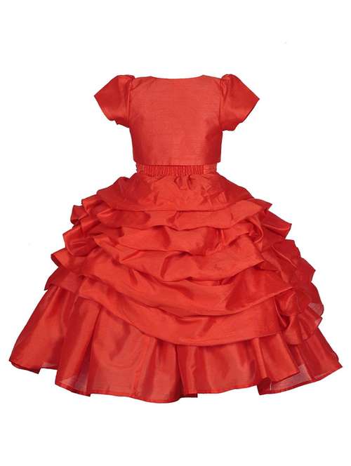 girls round neck sleeveless frock - 19178623 - Standard Image - 0