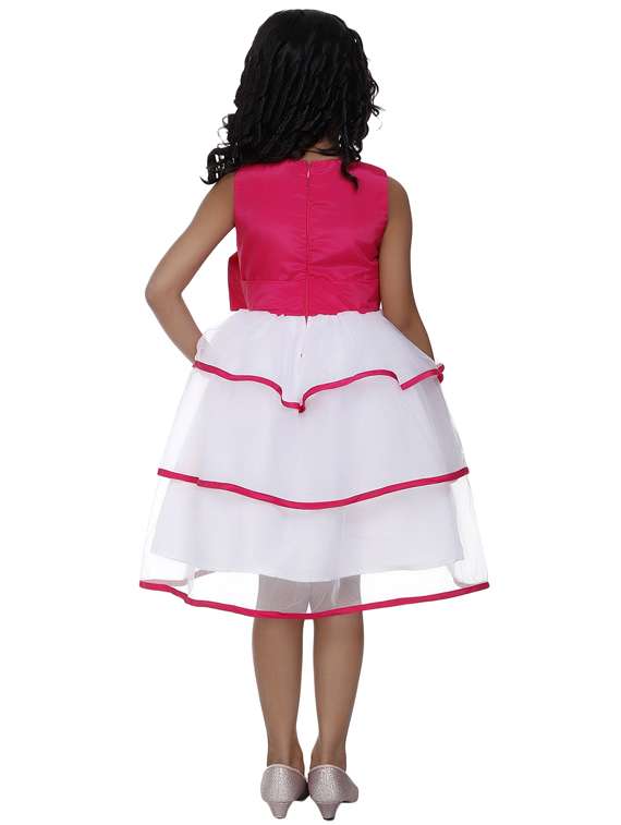 girls round neck sleeveless frock - 19178671 -  Standard Image - 3