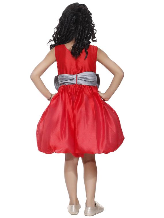 girls round neck sleeveless frock - 19178672 - Standard Image - 3