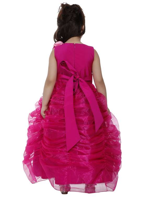 girls round neck sleeveless frock - 19178680 -  Standard Image - 3