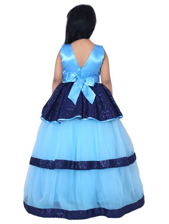 girls round neck sleeveless frock - 19178718 - Standard Image - 3