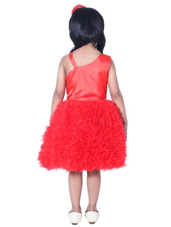 girls asymmetric neck sleeveless frock - 19178719 - Standard Image - 3