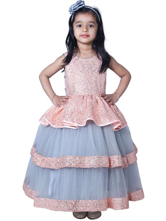 girls round neck sleeveless frock - 19178721 - Zoom Image - 0