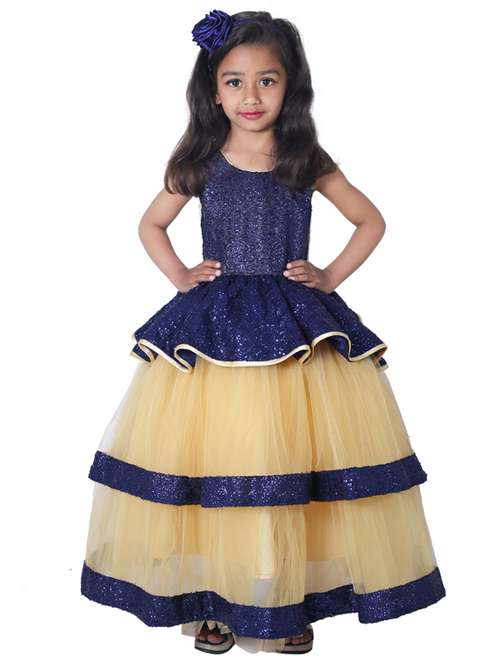 girls round neck sleeveless frock - 19178736 -  Standard Image - 0