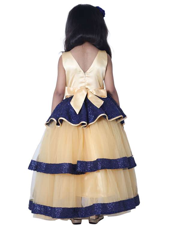 girls round neck sleeveless frock - 19178736 - Standard Image - 3