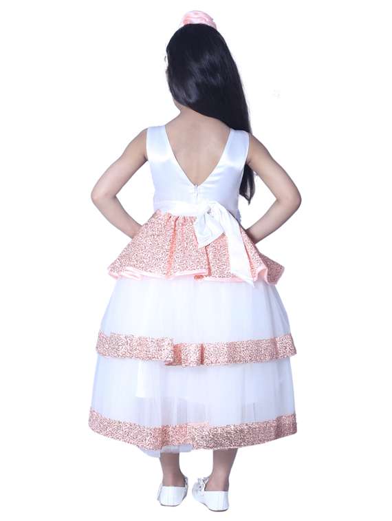girls round neck sleeveless frock - 19178746 - Standard Image - 3