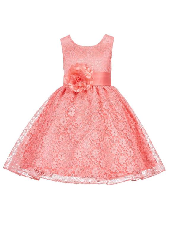 girls round neck sleeveless frock