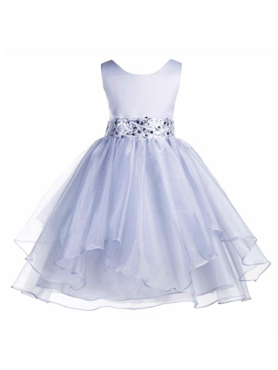 girls round neck sleeveless frock