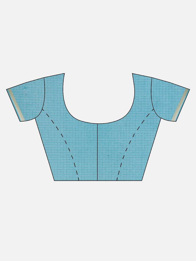 women's bandhani blue colored saree with blouse - 19179044 - Standard Image - 3