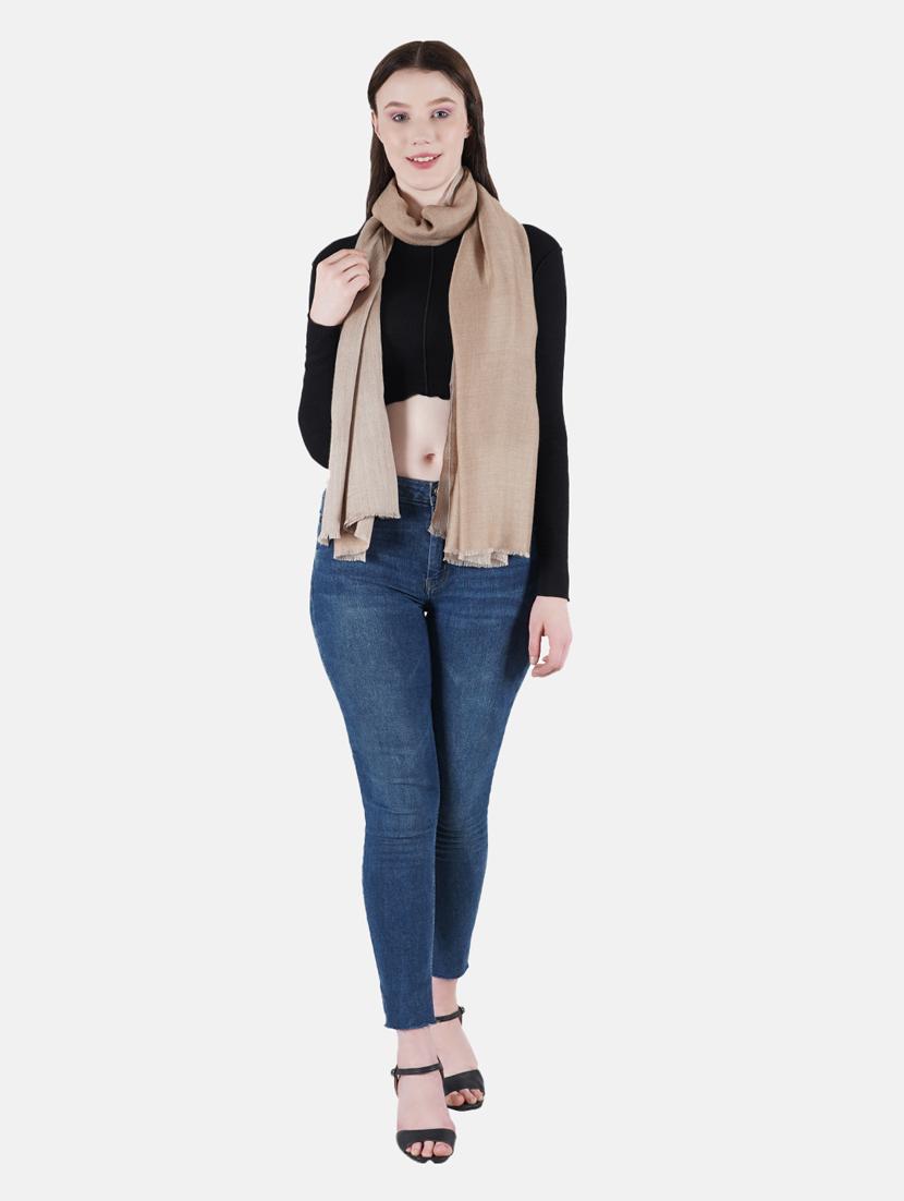 women's solid print stole - 19179183 - Zoom Image - 0