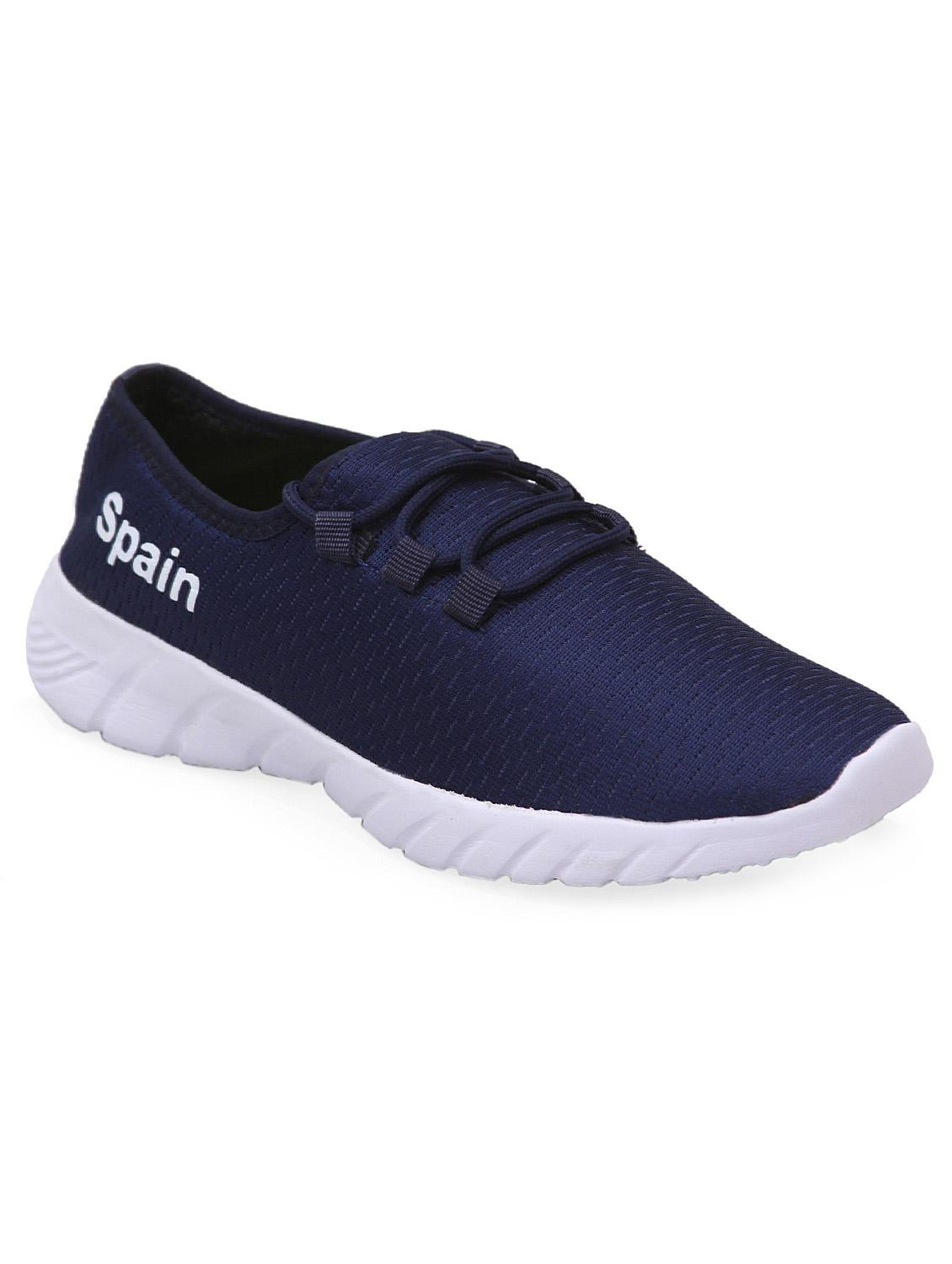 mens navy blue lace up casual shoes - 19179683 -  Zoom Image - 0