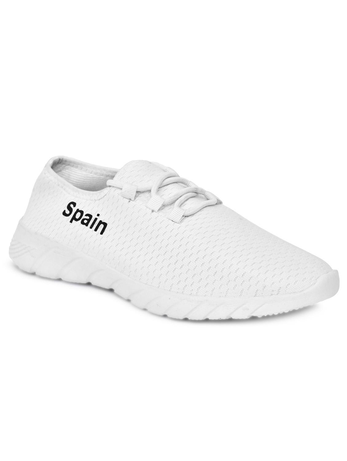 mens white lace up casual shoes - 19179685 - Zoom Image - 0