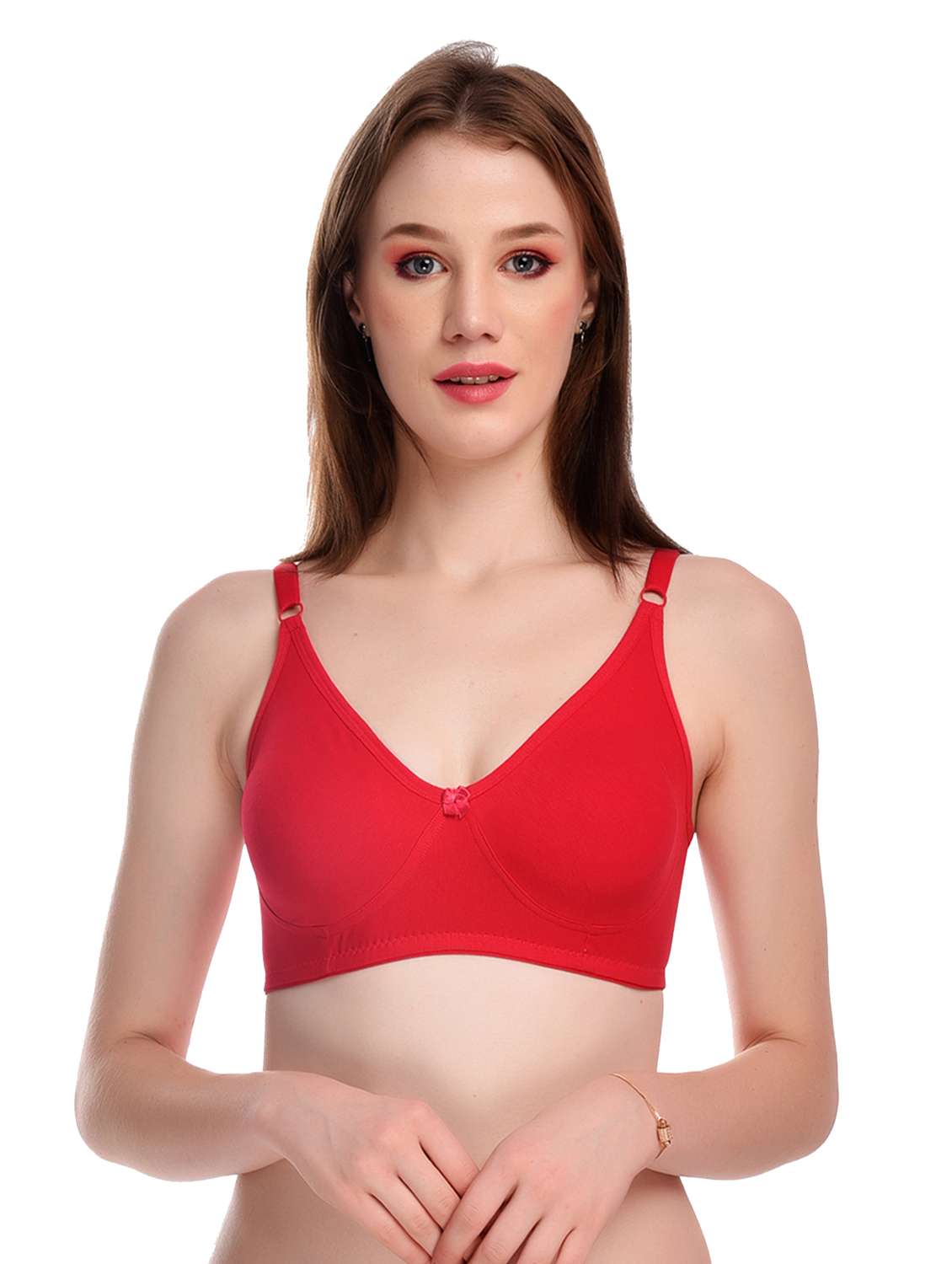 pack of 3 non padded regular bra  - 19181686 -  Standard Image - 5