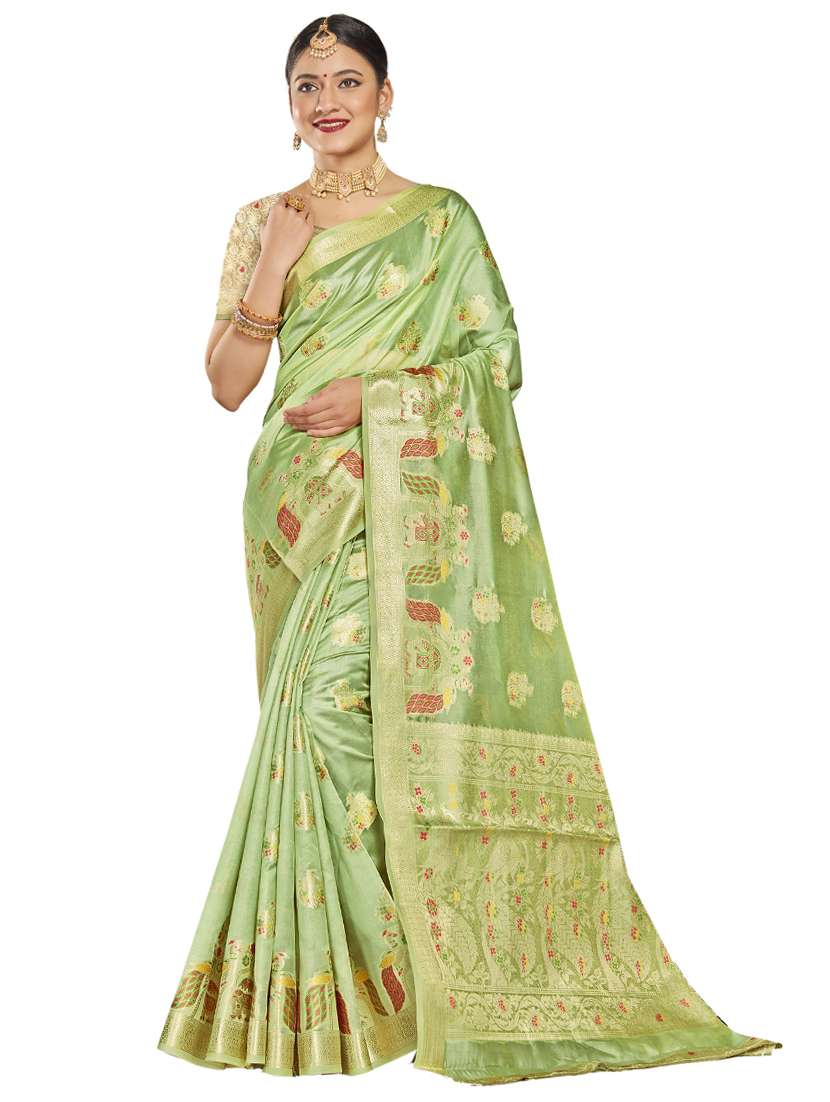 ethnic wear green color saree set - 19183469 - Zoom Image - 0
