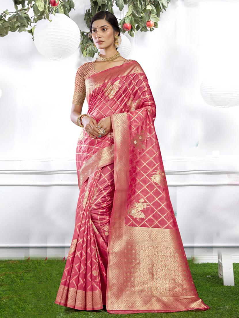 self design woven saree - 19183683 - Zoom Image - 0