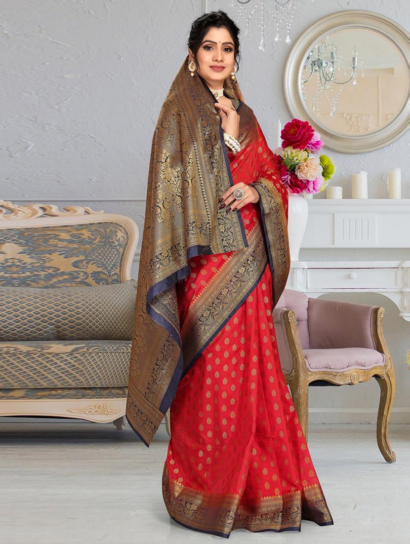self design woven saree - 19183700 - Zoom Image - 0