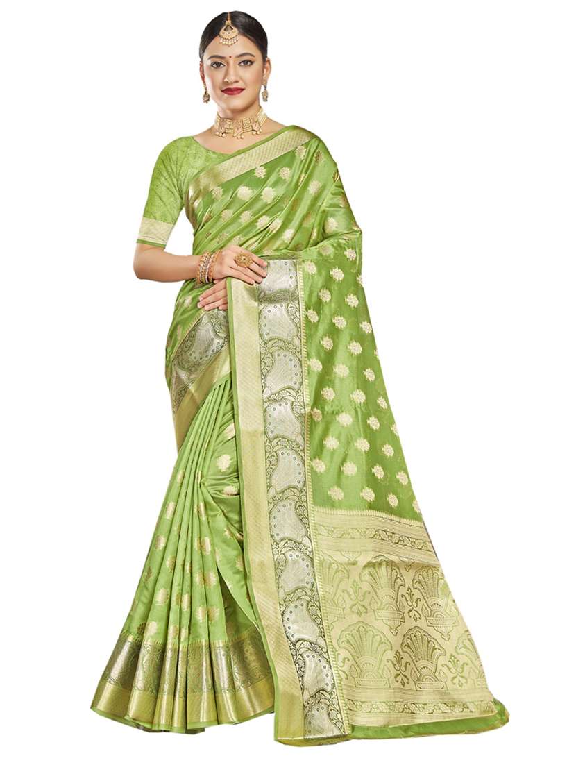 ethnic wear green color saree set - 19184453 - Zoom Image - 0