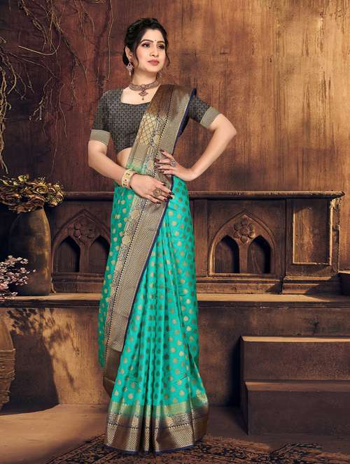 ethnic wear green color saree set - 19184494 -  Standard Image - 0