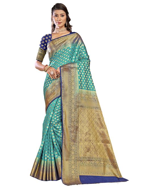 ethnic wear green color saree set - 19184503 - Standard Image - 0