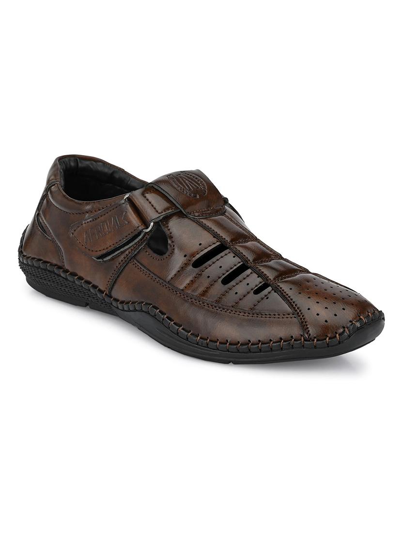 brown slip on sandal - 19184873 - Zoom Image - 0