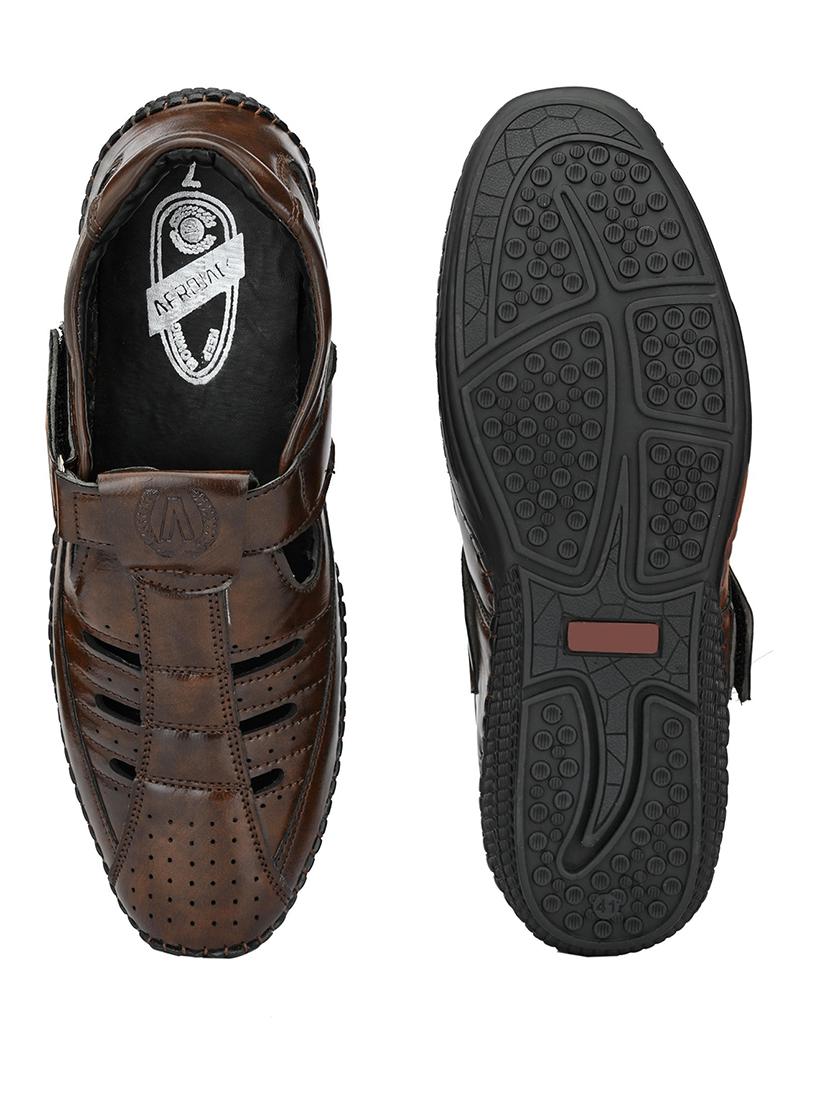 brown slip on sandal - 19184873 - Standard Image - 3
