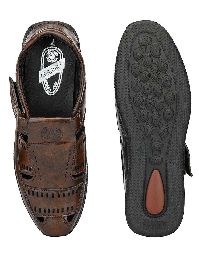 brown slip on sandal - 19184874 - Standard Image - 3