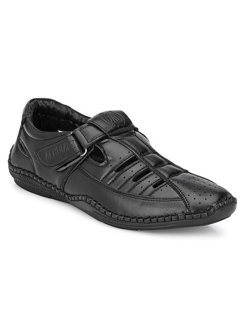 black slip on sandal - 19184877 - Standard Image - 0