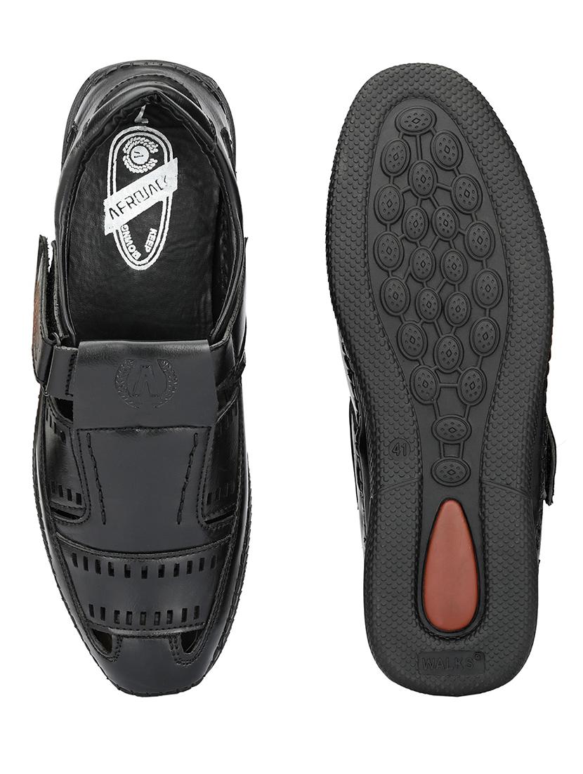 black slip on sandal - 19184884 - Standard Image - 3