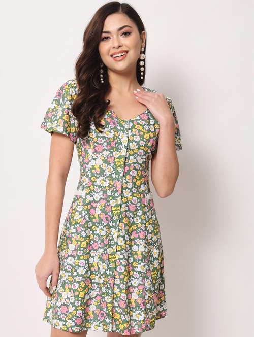 women's shirt floral dress - 19185190 - Standard Image - 0