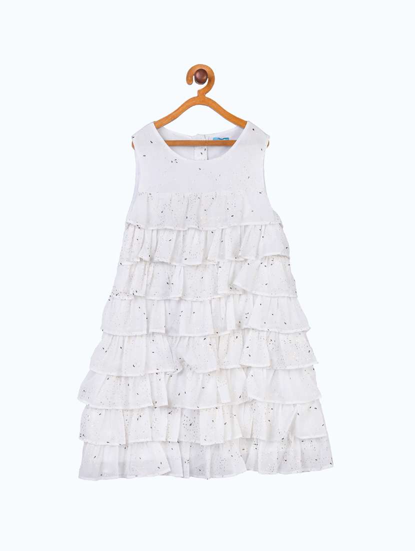 girls round neck sleeveless frock - 19185752 -  Zoom Image - 0