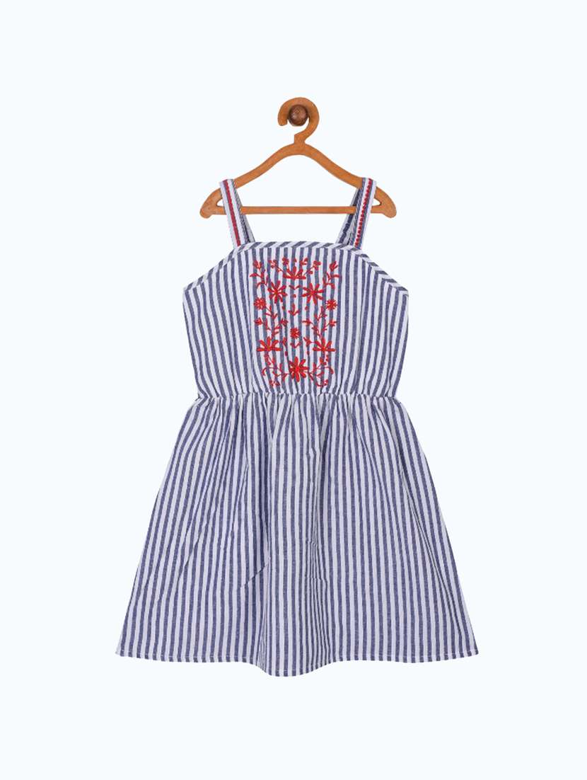 girls off shoulder sleeveless frock