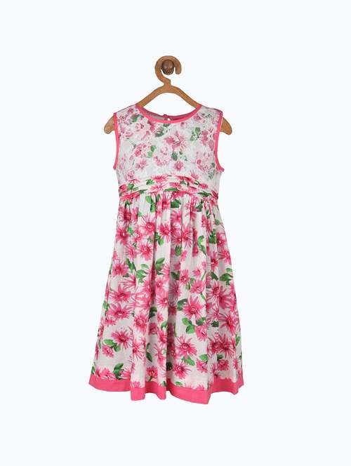 girls round neck sleeveless frock - 19185832 -  Standard Image - 0