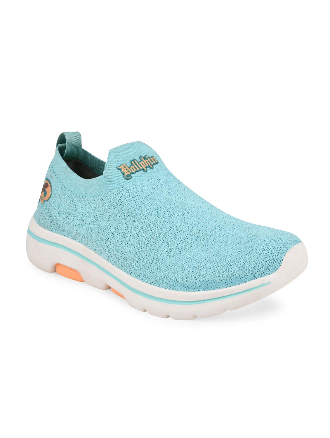 light blue slip on shoes