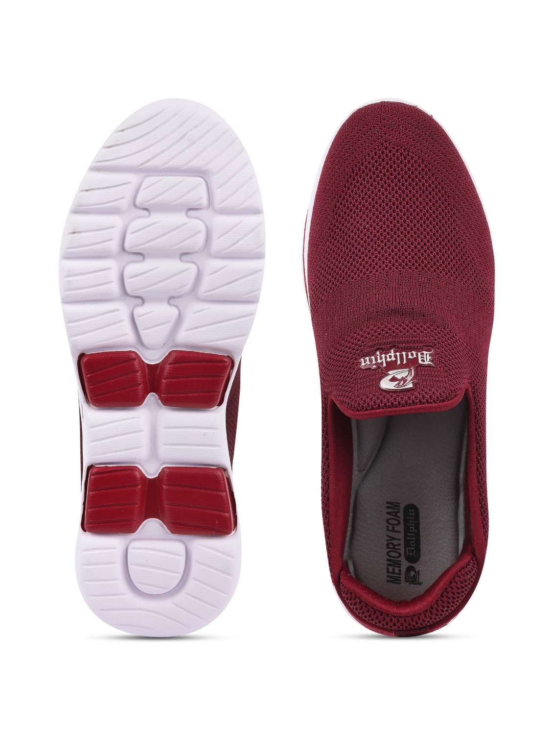 maroon slip on shoes - 19185985 -  Standard Image - 5