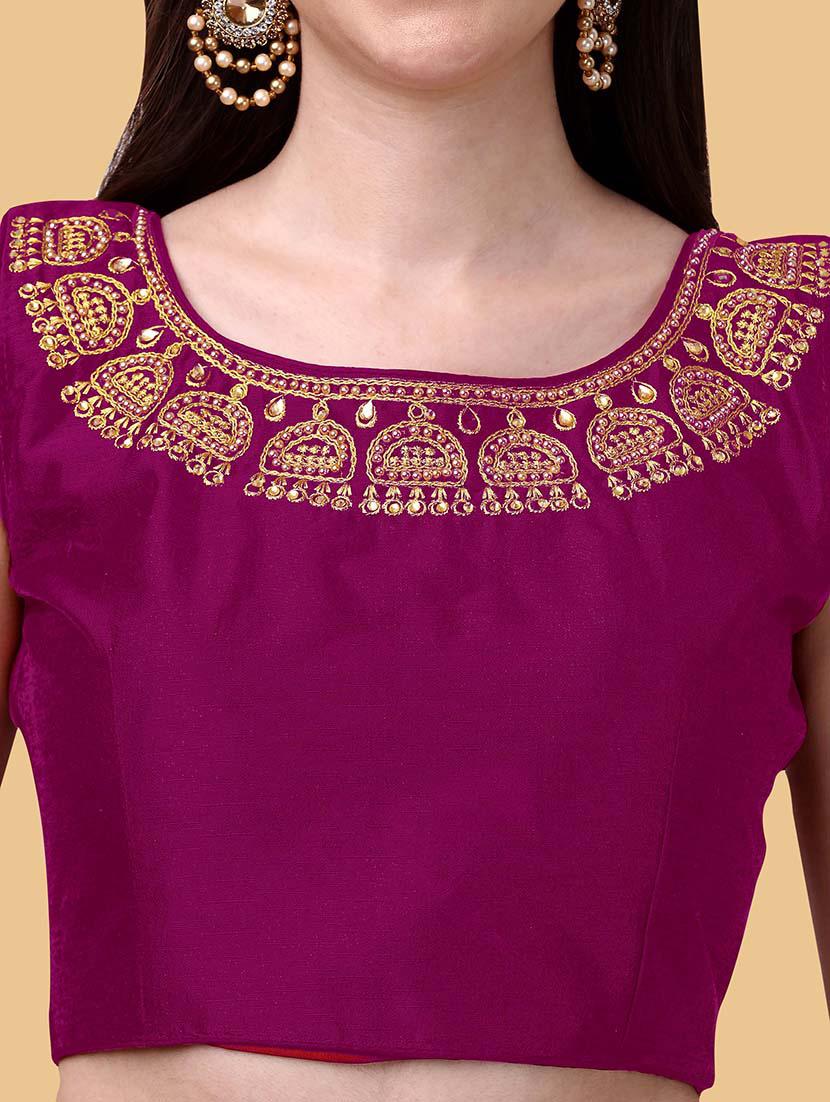 purple silk regular blouse - 19186289 - Standard Image - 3