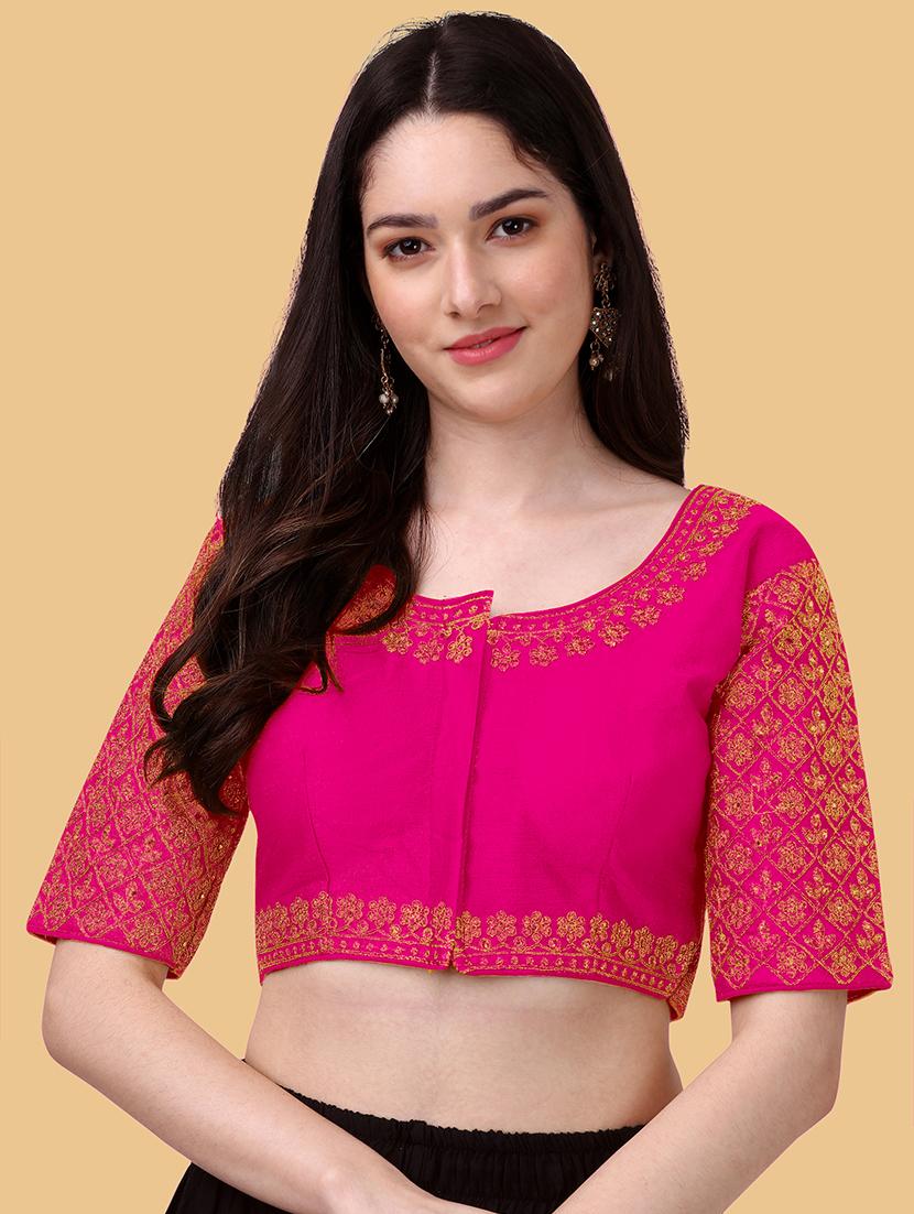 pink silk regular blouse - 19186337 - Zoom Image - 0