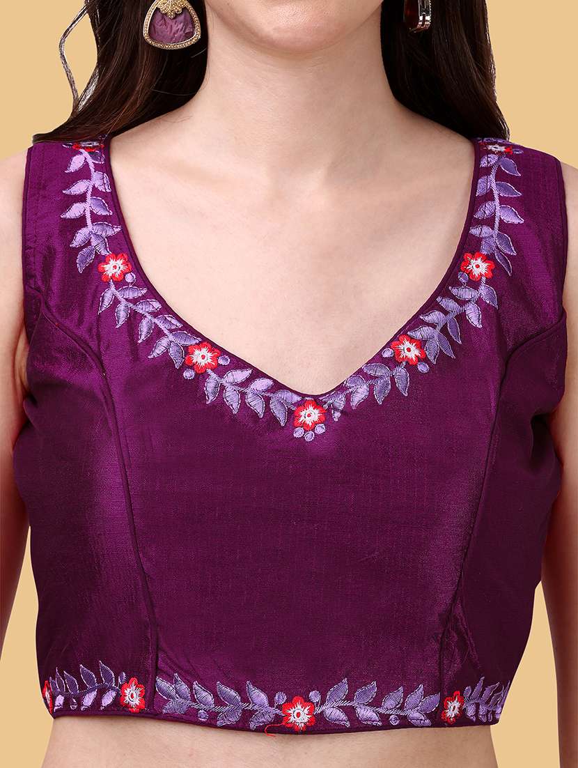 purple silk regular blouse - 19186348 -  Standard Image - 3