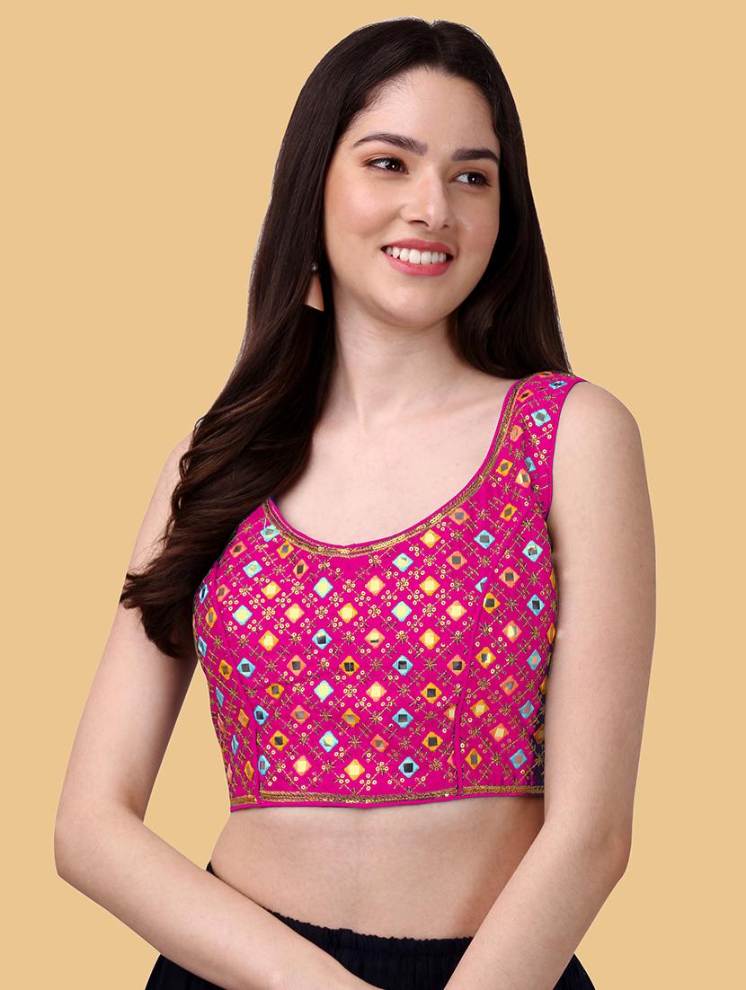 pink silk regular blouse - 19186396 -  Zoom Image - 0