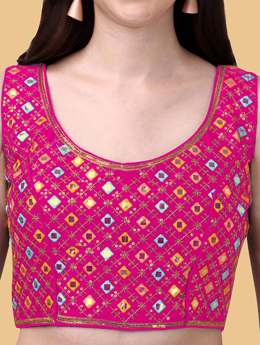 pink silk regular blouse - 19186396 - Standard Image - 3