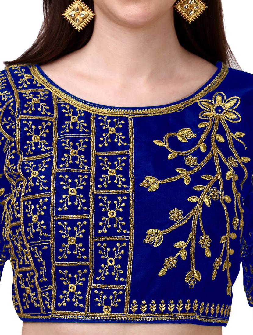 self design embroidered blouse - 19186416 - Standard Image - 3