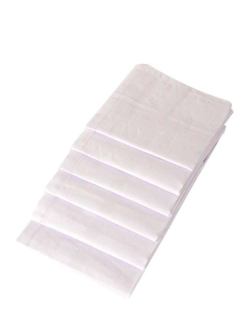 pack of 6 white handkerchief