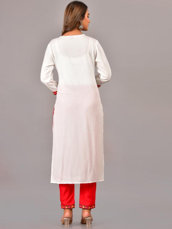 embellished kurta pant set with dupatta - 19187819 - Standard Image - 3
