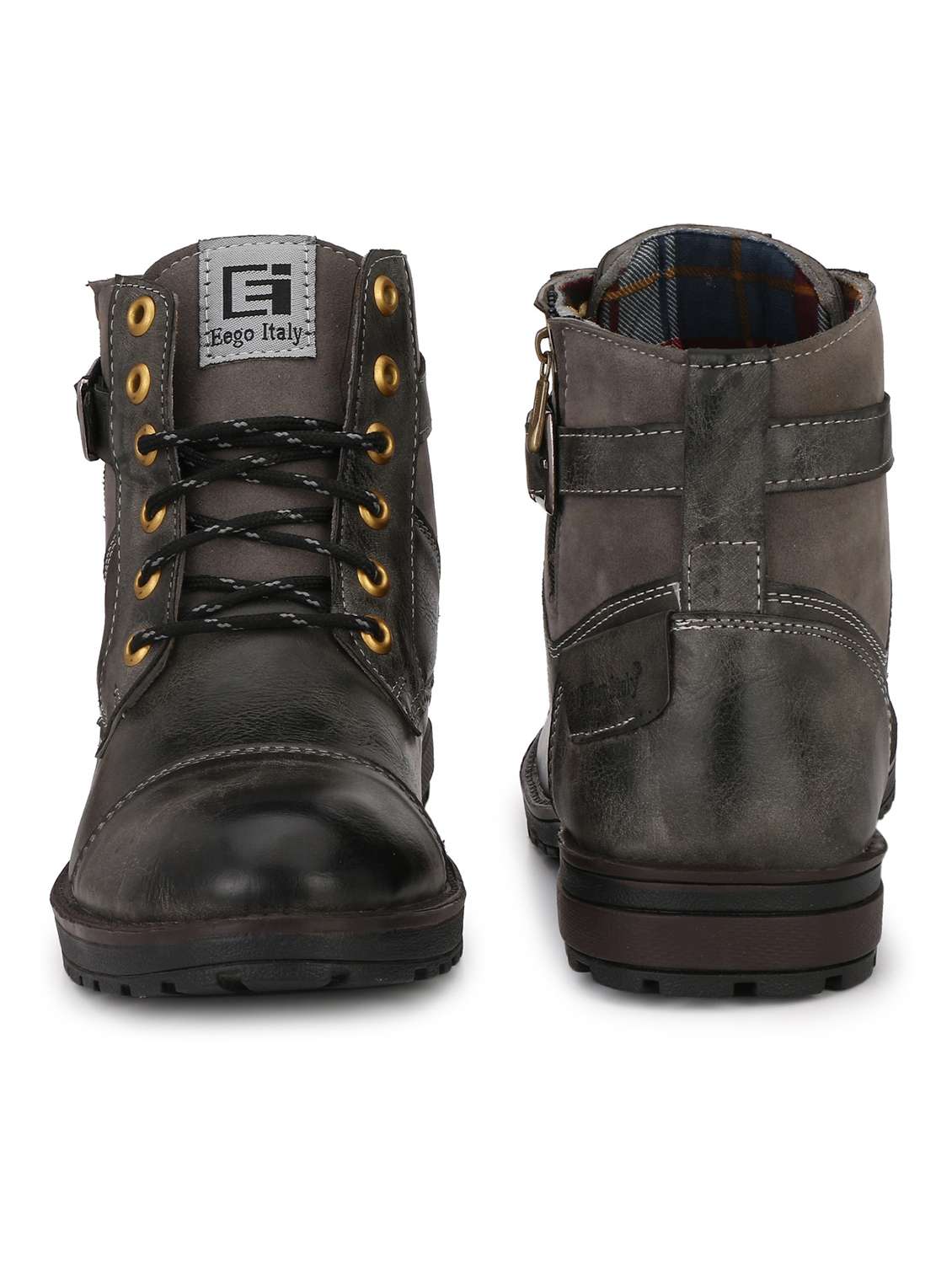 charcoal lace up ankle boot - 19188616 -  Standard Image - 3