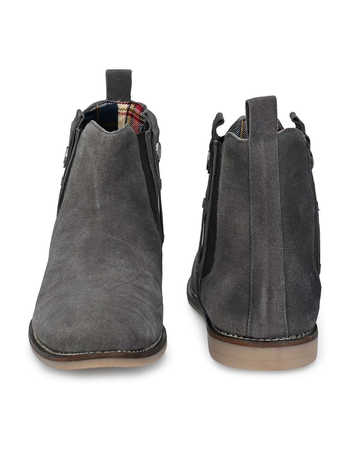 men grey slip on boots - 19188637 -  Standard Image - 3