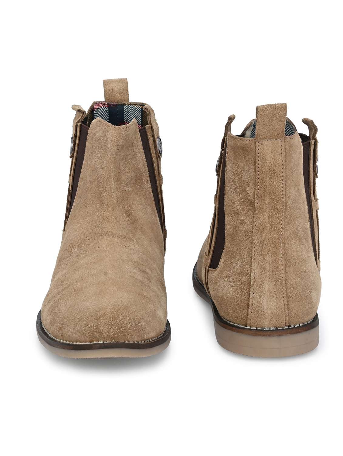 men beige slip on boots - 19188642 -  Standard Image - 3