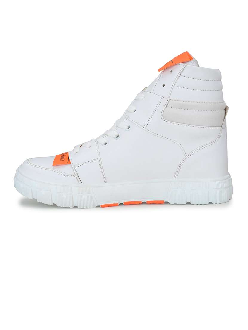 men white lace up sneakers - 19188691 -  Standard Image - 3