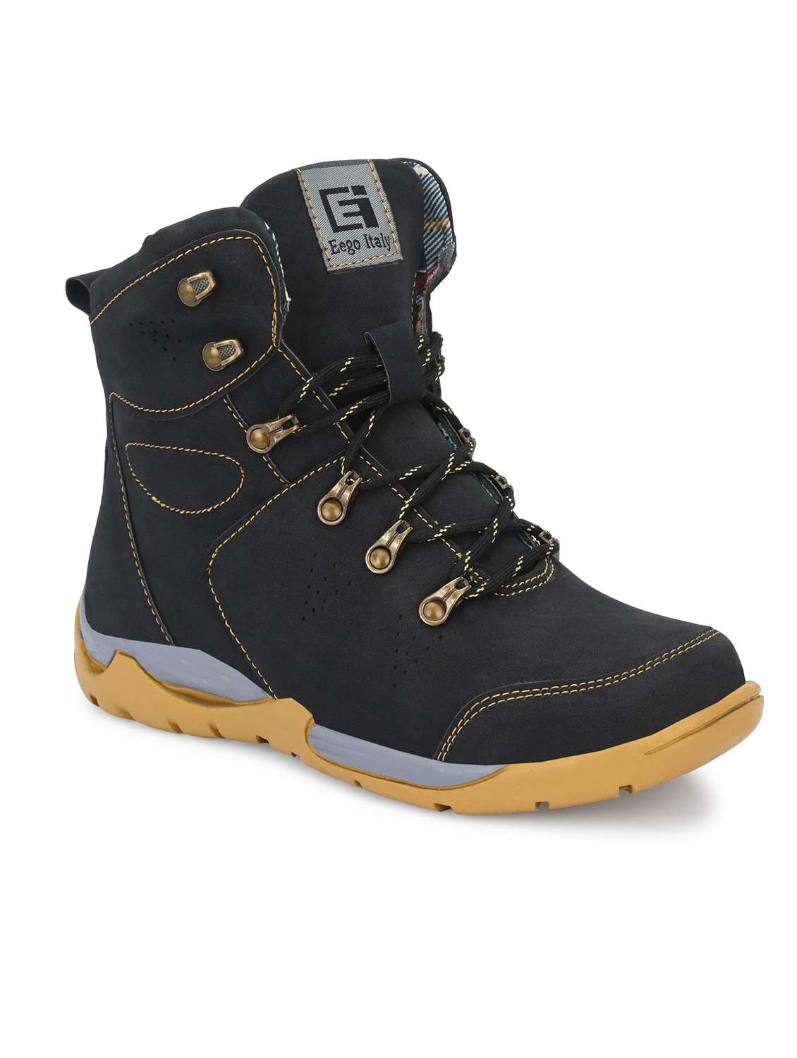 men black lace up boots